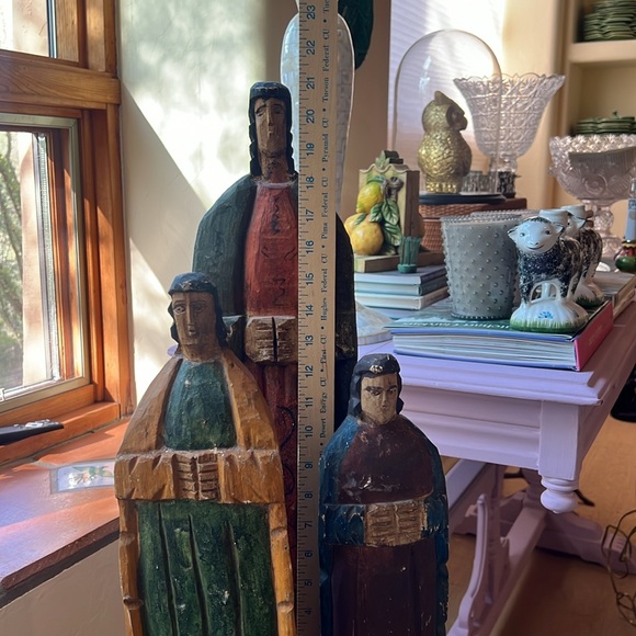 Three Vintage Santos, Originally from Horchow Catalogue, Preowned - Picture 10 of 12